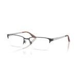 إطار طبي رجالي إطار نصف إطار (Half Rim) معدني فضي للأعمال